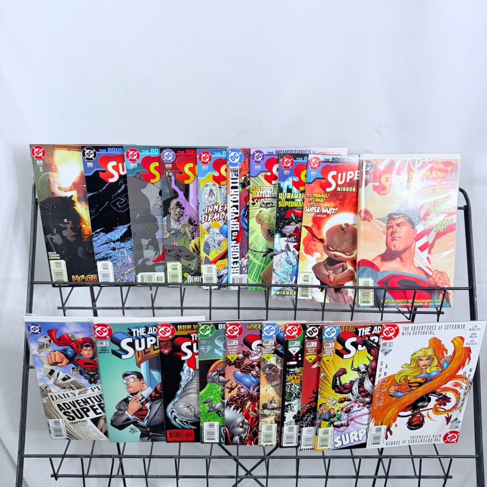 Adventures of Superman DC Comics 582 584-585 589-591 593-594 598-600 603-611 lot